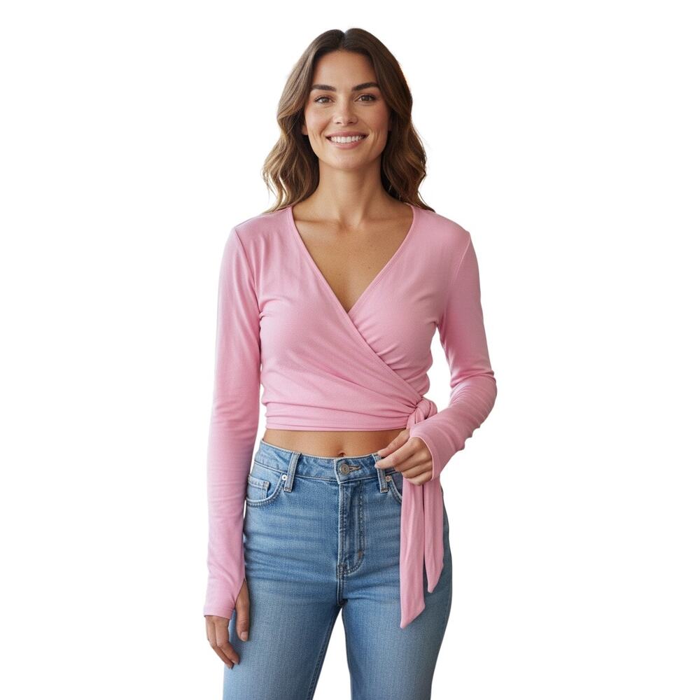 Joy Lap Women’s Long Sleeve Shirt Size XXL Color Pink